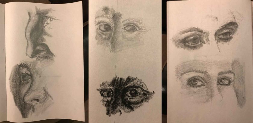 Nose and Eyes Sketches