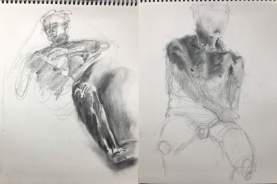 Live Model Male Sketches