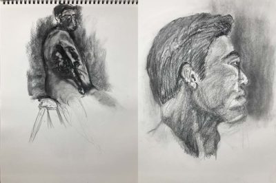 Live Model Male Sketches