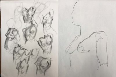 Torso Sketches and Blind Contour Drawing