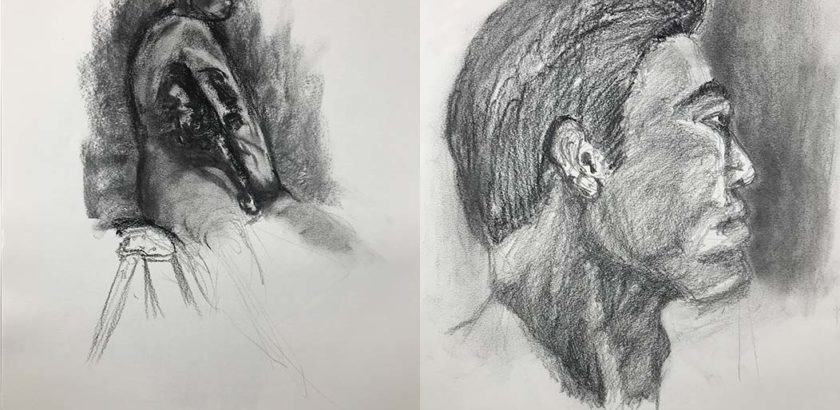 Live Model Male Sketches